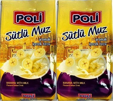 Poli Sütlü Muz Aromalı İçecek Tozları 2x250 gr
