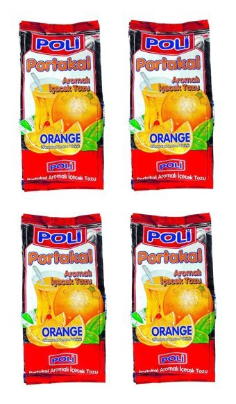 Poli Portakal Aromalı İçecek Tozları 4x300 gr