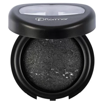 Flormar D02 Black Toz Işıltılı Tekli Far Siyah