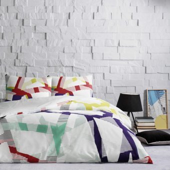 Taç Crimson Pamuklu 4 Mevsim 200x220 cm Çarşaflı Desenli Çift Kişilik Nevresim Takımı Çok Renkli