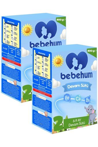 Bebehum Probiyotikli 2 Numara Devam Sütü 2x800 gr