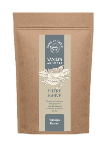 Marca De Coffee Vanilya Aromalı Arabica Öğütülmüş Filtre Kahve 200 gr