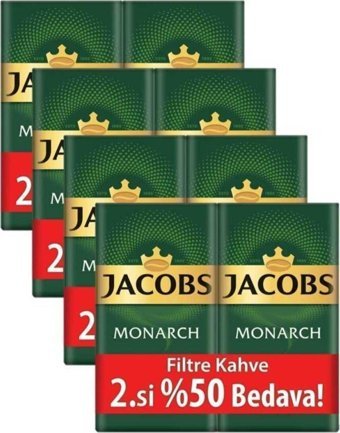 Jacobs Monarch Sade Aromalı Arabica Öğütülmüş Filtre Kahve 8x500 gr