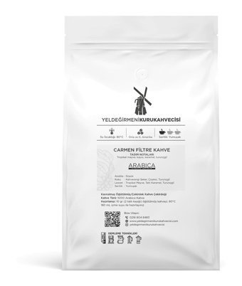 Yeldeğirmeni Kurukahvecisi Carmen Sade Aromalı Arabica Öğütülmüş Filtre Kahve 1 kg