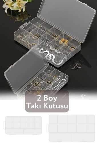 Bossio Tek Katlı Takı Organizeri Şeffaf