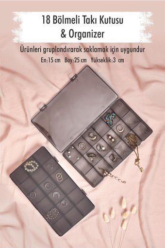 Ews Tek Katlı Takı Organizeri Gri