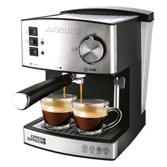 Newal COF3870 850 W Cam Tezgah Üstü Tam Otomatik Espresso Makinesi Gümüş