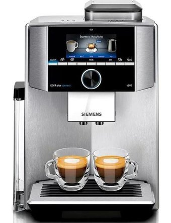 Siemens TI9553X1RW Eq.9 plus 1000 W Çelik Tezgah Üstü Kapsüllü Öğütücülü Tam Otomatik Espresso Makinesi Gümüş