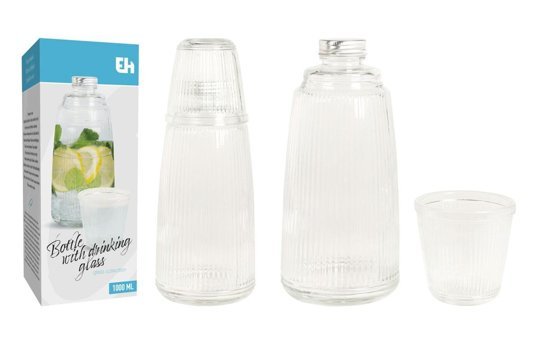 Boyner Kapaklı Cam Başucu Sürahi 1 lt