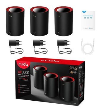 Cudy Kablosuz 2.4 Ghz-5 Ghz Dual Band Access Point Router 3000 Mbps Menzil Genişletici