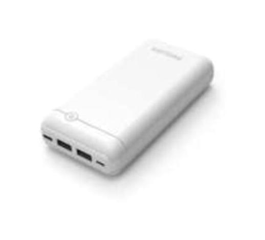 Philips DLP1720CW 20000 mAh Hızlı Şarj Işıklı USB Powerbank Beyaz