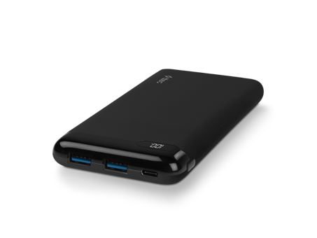 Ttec 2Bb185S 10000 mAh Hızlı Şarj Dijital Göstergeli USB C Çoklu Bağlantı Powerbank Siyah