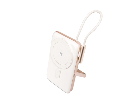 Ttec Recharger Pro 10000 mAh Hızlı Şarj Mıknatıslı USB Kablosuz Powerbank Beyaz