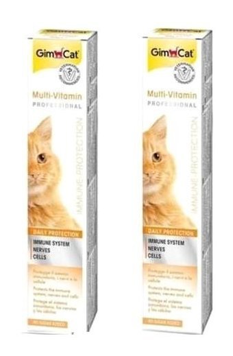 Gimcat Multivitamini Bağışıklık Güçlendirici Kedi Vitamini Jel-Krem 2x20 gr