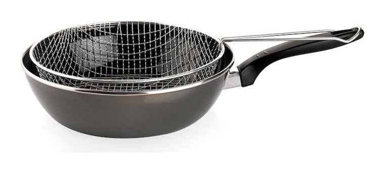 Schafer Komfort İndüksiyon Emaye 28 cm Izgara Tava