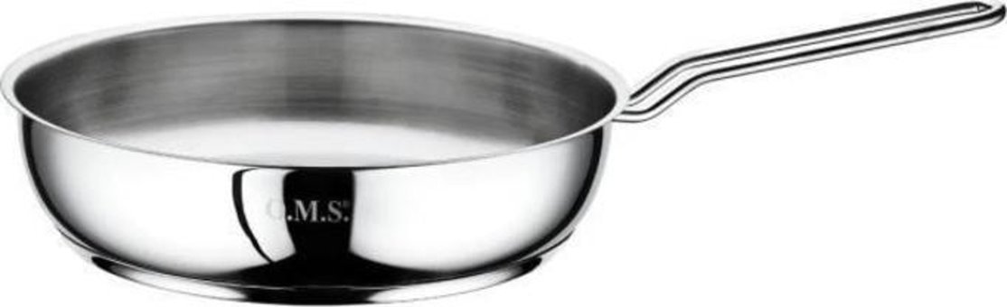 Oms Paslanmaz Çelik 24 cm Izgara Tava