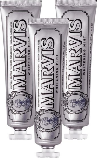 Marvis Whitening Mint Naneli Organik Florürlü Diş Macunu 3x85 ml