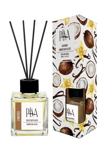 Pisa By Frannita Coconut and Vanilla Reed Diffuser Çubuklu Hindistan Cevizi-Vanilya Oda Kokusu 100 ml