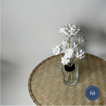 Melusina Candle Beton Çubuklu Beyaz Sabun Oda Kokusu 100 ml