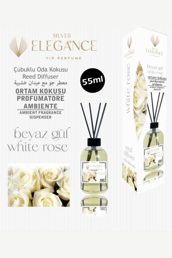 Elegance Vip Perfume Çubuklu Beyaz Gül Oda Kokusu 55 ml