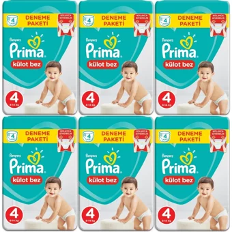 Prima Pants 4 Numara Külot Bebek Bezi 24 Adet