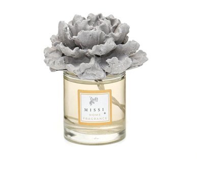 Missi Home Gri Seramik Çiçek Taşlı Siyah Orkide Oda Kokusu 200 ml