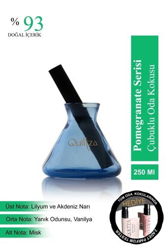 Quiltza Pomegranate Serisi Çubuklu Pomegranate Oda Kokusu 250 ml