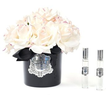 Buon Odore Siyah Cam Silver Allıklı Beyaz 14 Gül Oda Kokusu 10 ml