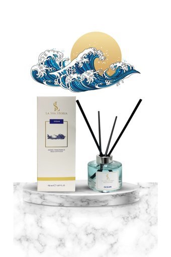 La Sua Storia Ocean Reed Diffuser Çubuklu Okyanus Esintisi Oda Kokusu 150 ml