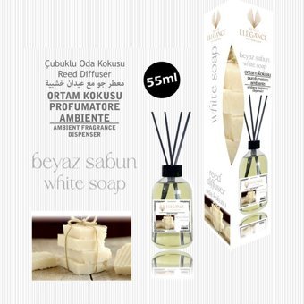 Elegance Vip Perfume Çubuklu Beyaz Sabun Oda Kokusu 55 ml
