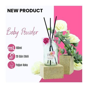 PellDio Home Çubuklu Bebek Pudrası Oda Kokusu - Kokulu Çubuk 100 ml