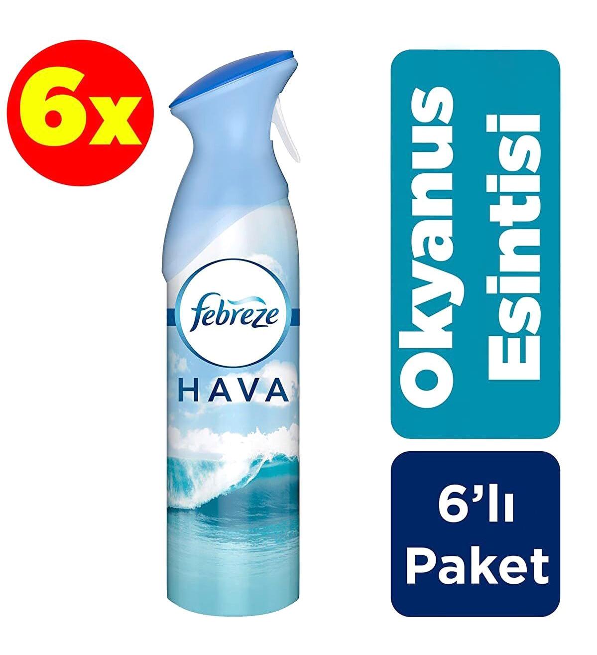 Febreze Okyanus Esintisi Oda Kokusu 6x300 ml