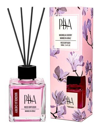 Pisa By Frannita Magnolia Cherry Reed Diffuser Çubuklu Manolya Kiraz Oda Kokusu 100 ml