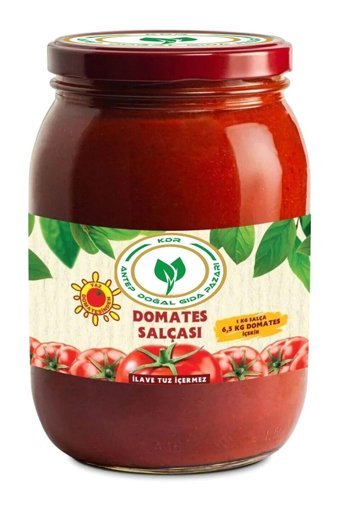 Antep Doğal Gıda Pazarı Domates Salçası 3 kg