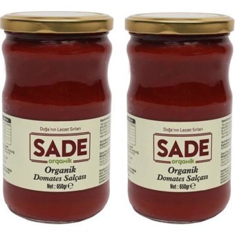 Sade Organik Domates Salçası 2x650 gr