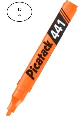 Picatack 441 10'lu Neon Turuncu Fosforlu Kalem Seti
