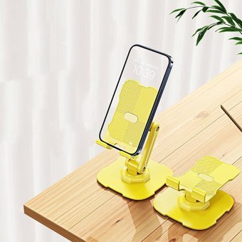 Zore L23 Ayarlanabilir Ayaklı Masaüstü Tablet Standı Sarı