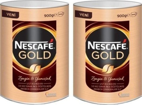Nescafe Gold Teneke Granül Kahve 2x900 gr