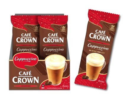 Ülker Cafe Crown Cappuccino Paket Granül Kahve 10x14 gr