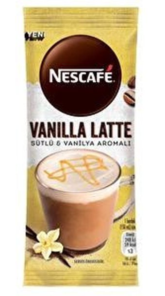 Nescafe Vanilla Latte Paket Granül Kahve 14.5 g