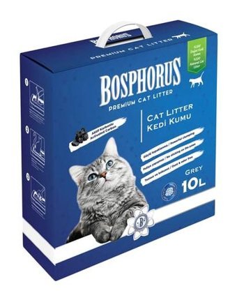 Bosphorus Topaklanan İnce Taneli Bentonit Kedi Kumu 10 lt