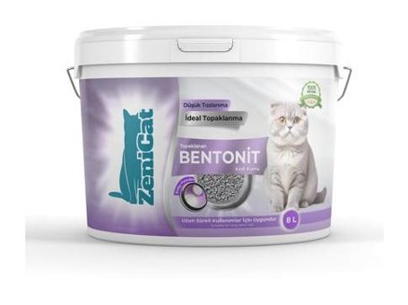ZeniCat Bebek Pudrası Topaklanan İnce Taneli Bentonit Kedi Kumu 18 lt
