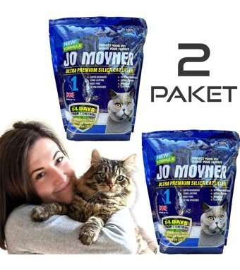 Jo Moyner Kalın Taneli Kristal - Silika Kedi Kumu 2x3.8 lt