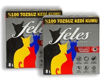 Feles Ultra Light Topaklanan İnce Taneli Bentonit Kedi Kumu 4x8 lt