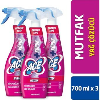 Ace Ferahlık Etkisi Kokulu Mutfak İçin Köpük Çamaşır Suyu 3x700 ml