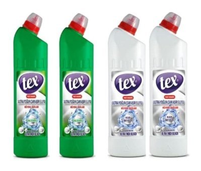 Tex Ultra Yoğun Kokulu Banyo İçin Sıvı Çamaşır Suyu 4x750 ml