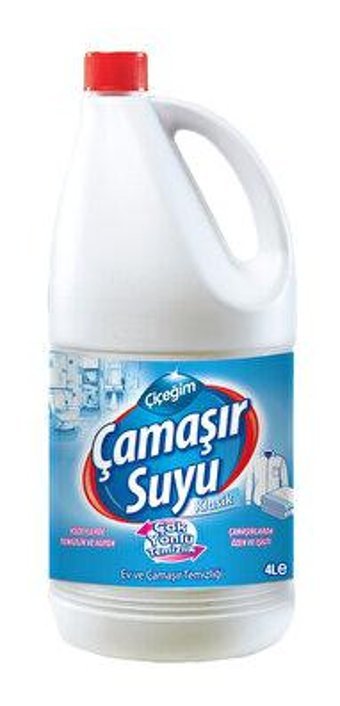 Çiçeğim Klasik Banyo-Beyazlar-Mutfak İçin Sıvı Çamaşır Suyu 4 lt