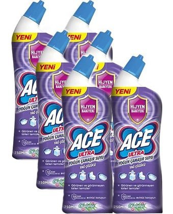 Ace Yoğun Kıvamlı Okaliptus Banyo - Mutfak İçin Konsantre Jel Çamaşır Suyu 6x750 ml