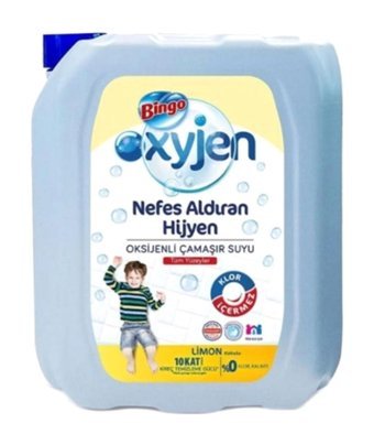 Bingo Nefes Aldıran Hijyen Limon Banyo - Mutfak İçin Sıvı Çamaşır Suyu 12x3.24 lt