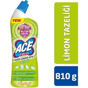 Ace Ultra Yoğun Limon Banyo - Mutfak İçin Konsantre Jel Çamaşır Suyu 810 ml